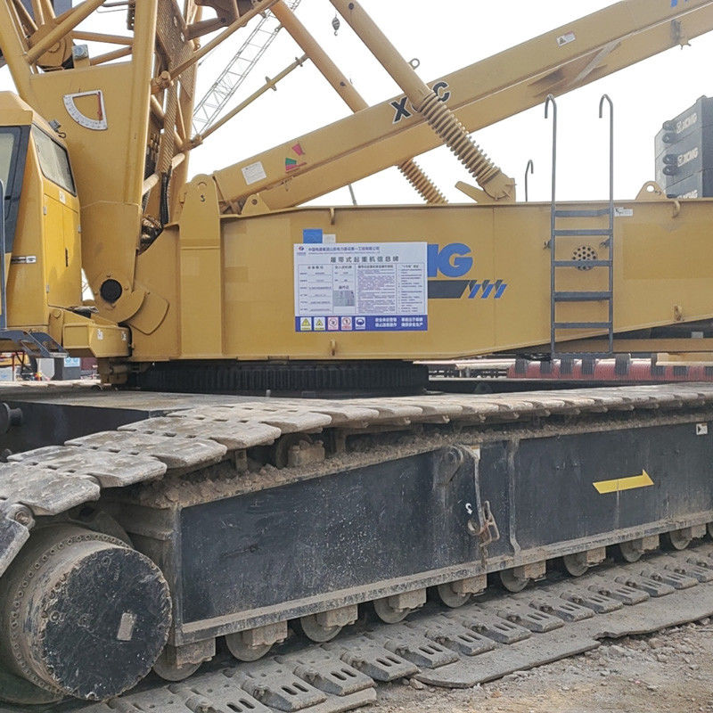 Gebraucht 350T Gitter Boom Crawler Kran 2400t.M Hebegeräte zur Verbesserung der Arbeitsleistung