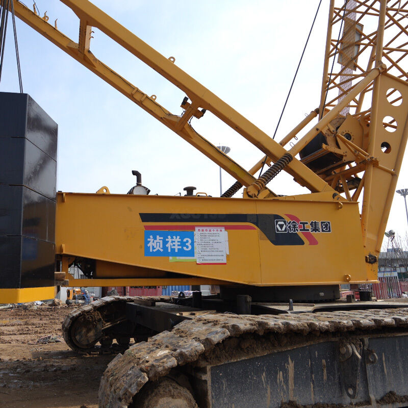 40% Maximum Gradeability Crawler Mobile Crane with 0.059 MPa Average Ground Pressure and Load Moment Indicator