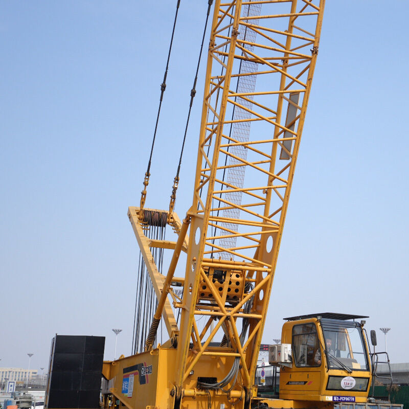 Used Crawler Hydraulic Crane with 0.059Mpa Average Ground Pressure, 40% Maximum Gradeability, and Steel Crawler Tracks for Rough Terrain