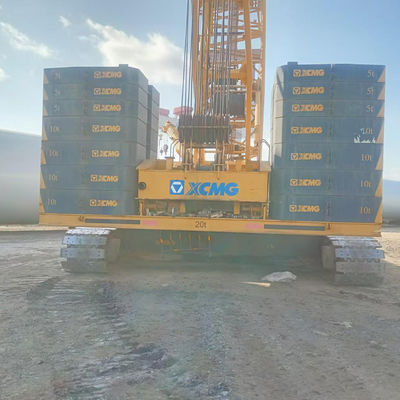 96m Max Jib Length XGC350T 350T رافعة الزحف مع نموذج محرك QSL9 لرفع الأثقال