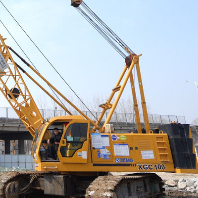 XCMG 100T usados guindastes de rastreamento 1,5 km/h Viagem_Velocidade para mineração