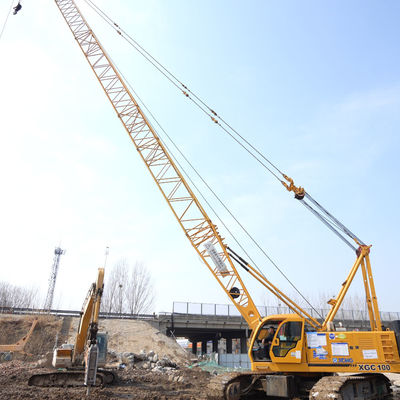 الرافعة المتنقلة الثابتة 100T Xcmg المعدات المستعملة 61 M Long Boom Crane